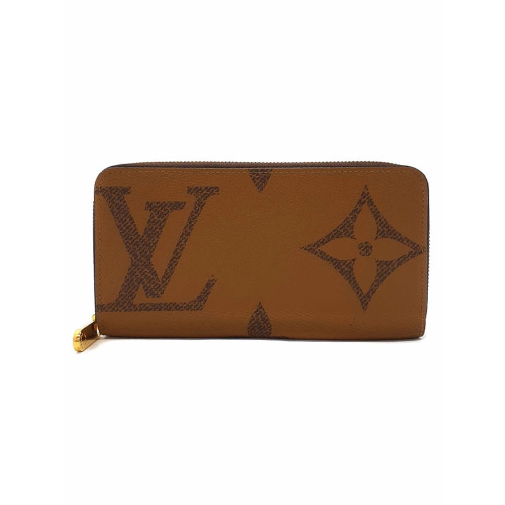 Louis Vuitton Giant Monogram Reverse Zippy Wallet Round Zipper Long